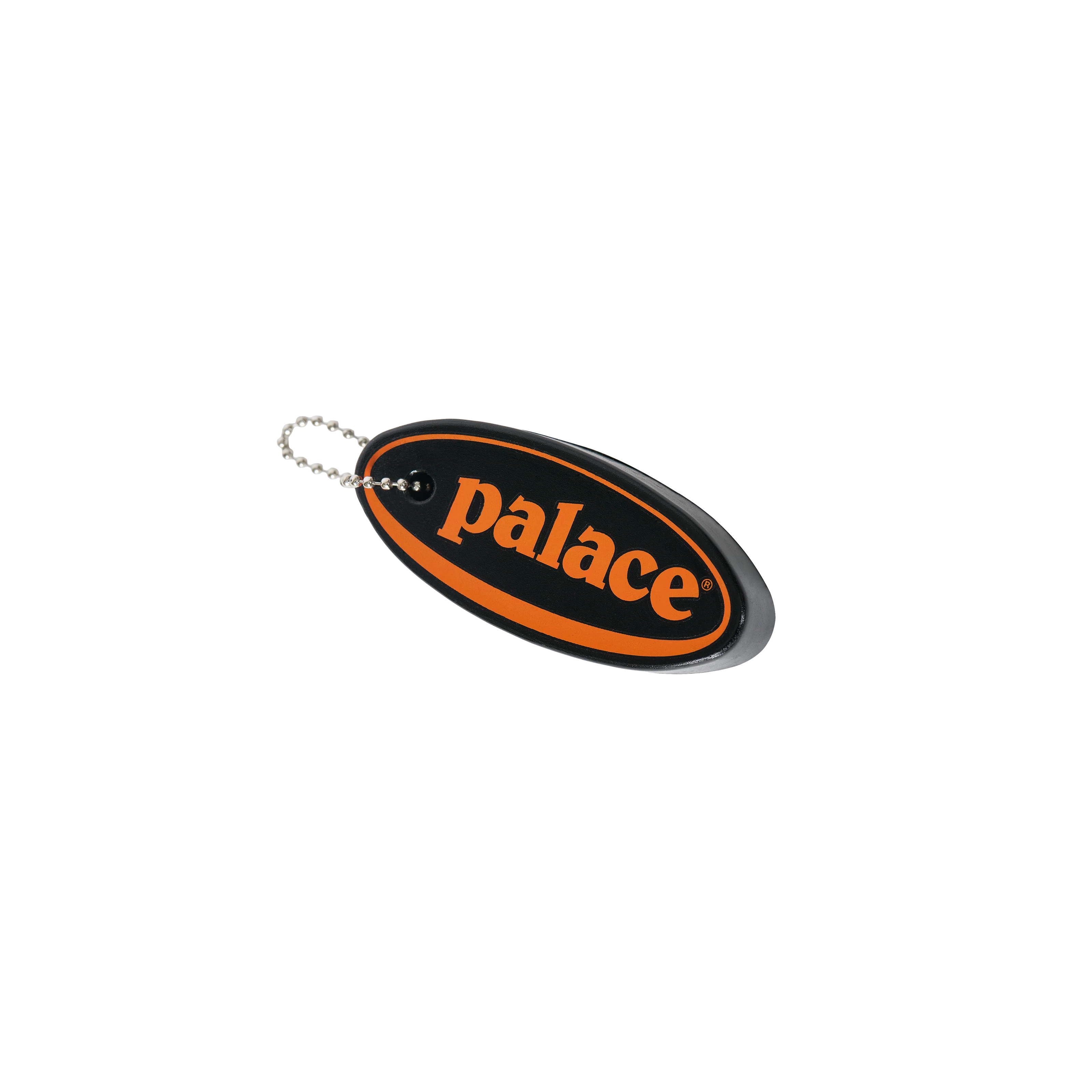 PALACE OVAL FLOAT KEYRING BLACK