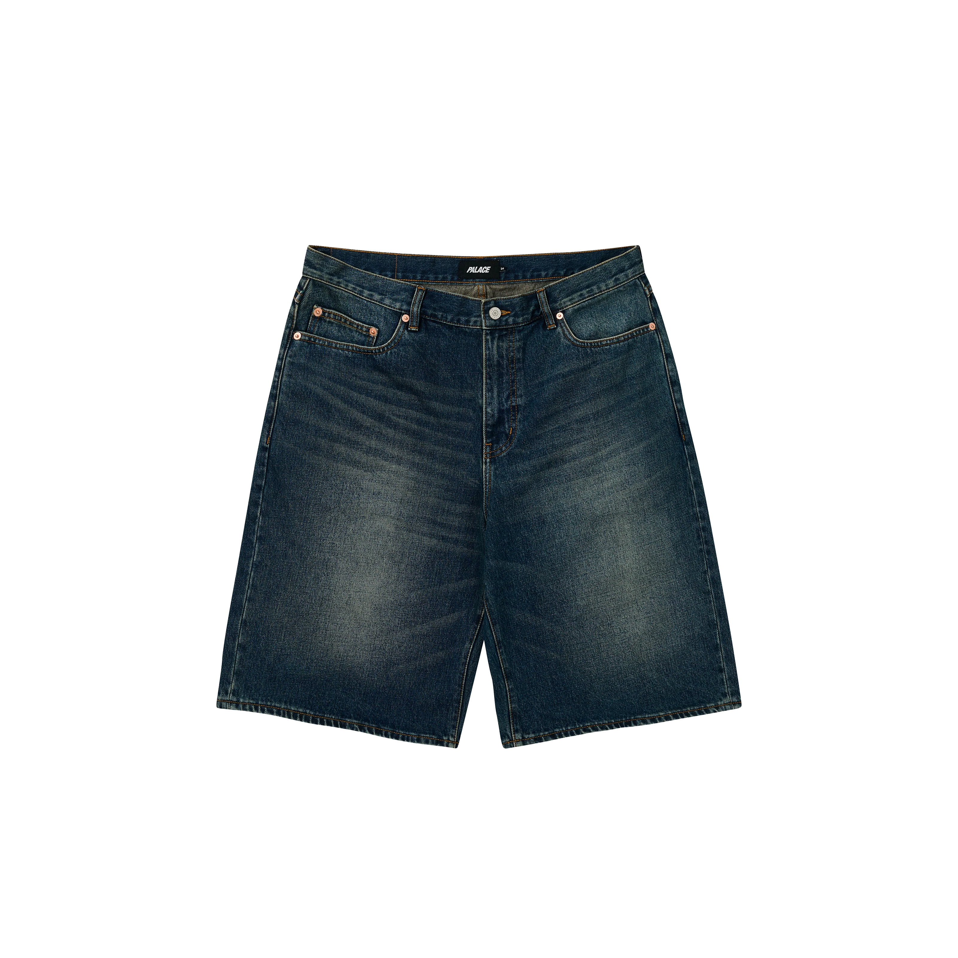 BAGGY JEAN SHORT DARK STONE WASH