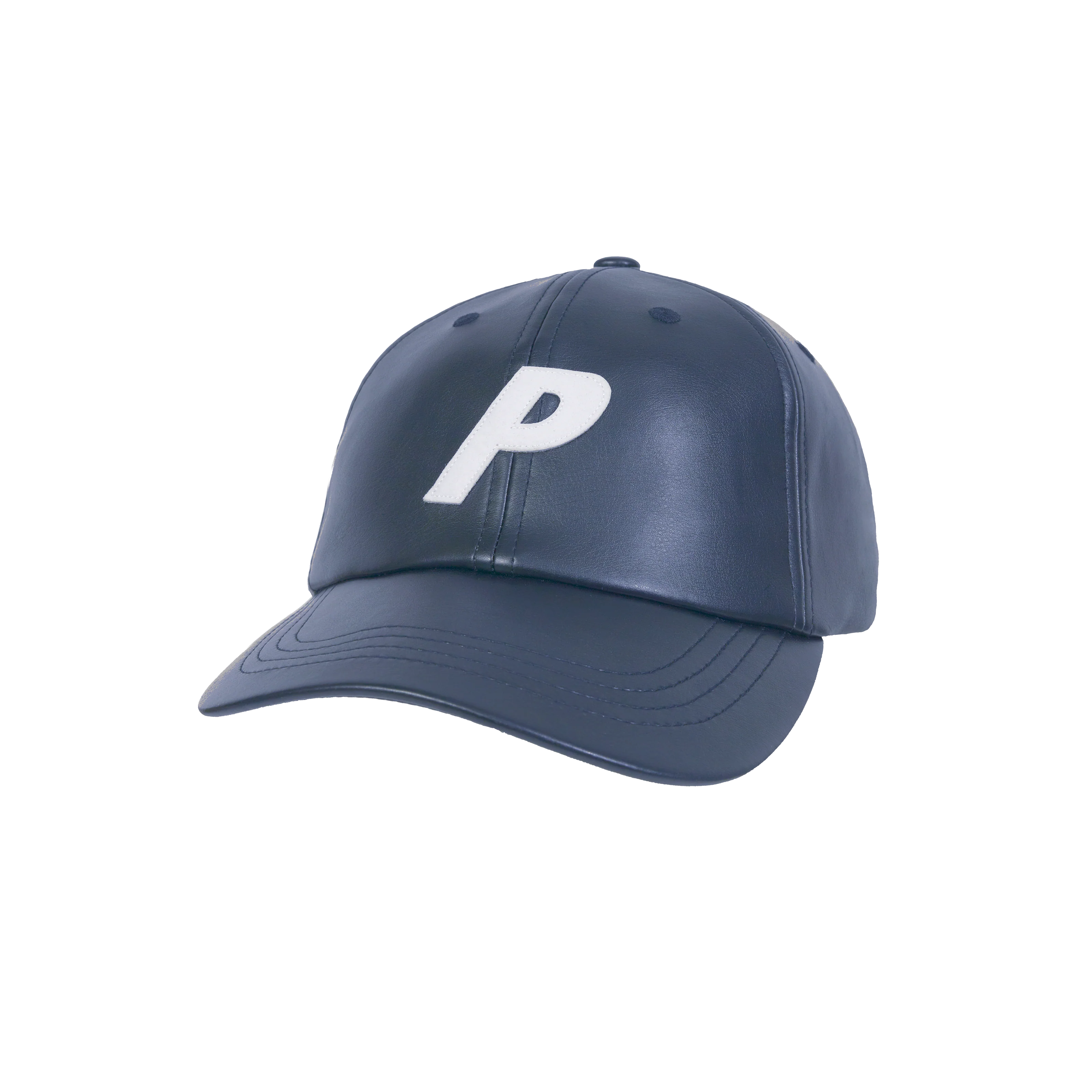FAUX LEATHER P 6-PANEL NAVY