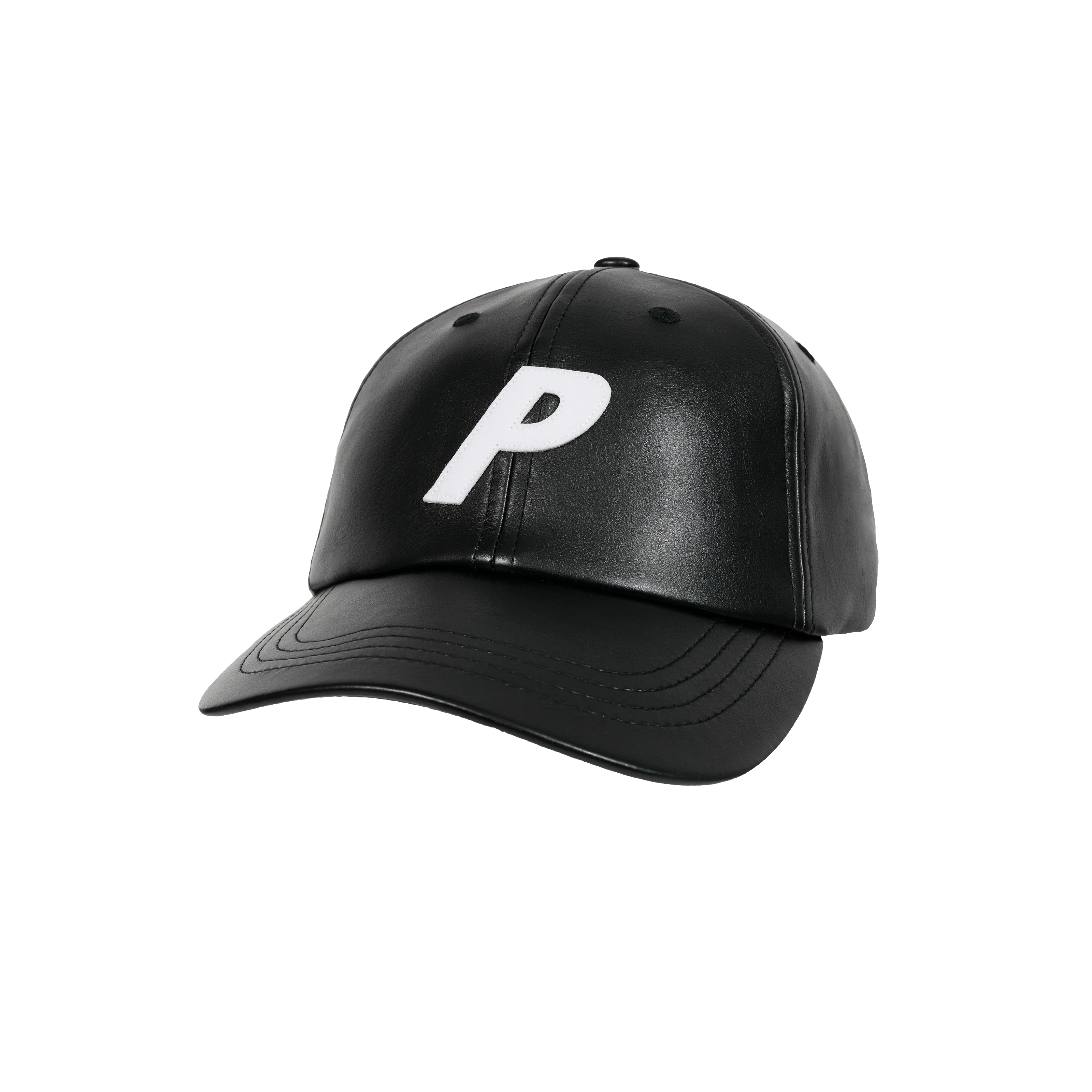 FAUX LEATHER P 6-PANEL BLACK