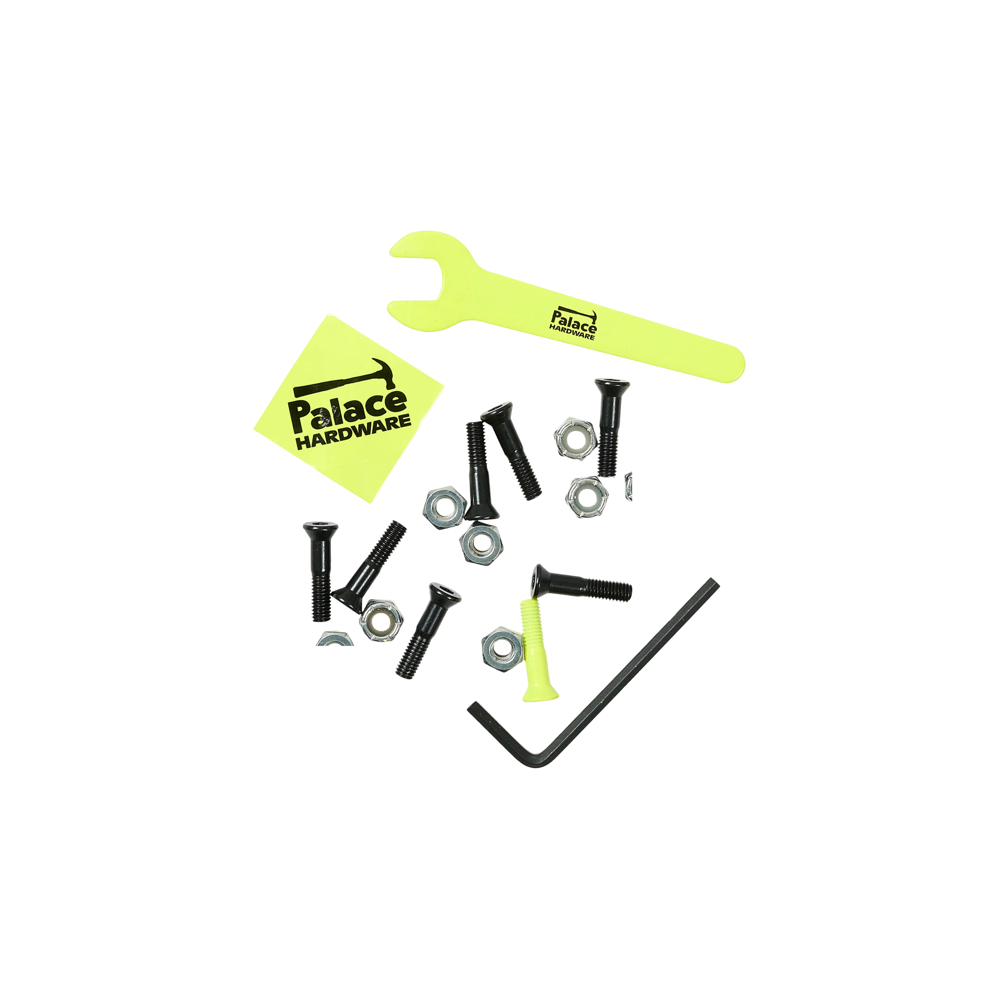 PALACE HARDWARE ALLEN BOLTS SAFETY YELLOW / BLACK