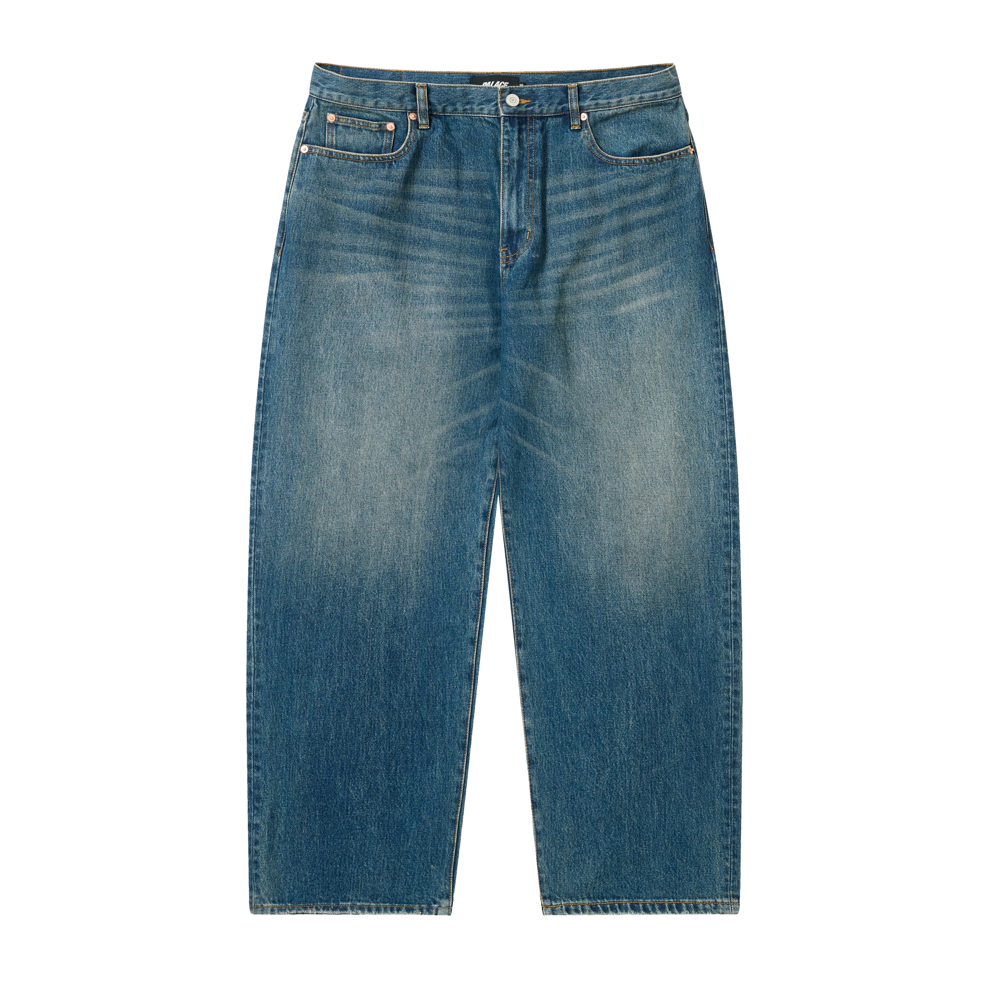 P90 BAGGY JEAN DARK STONE WASH