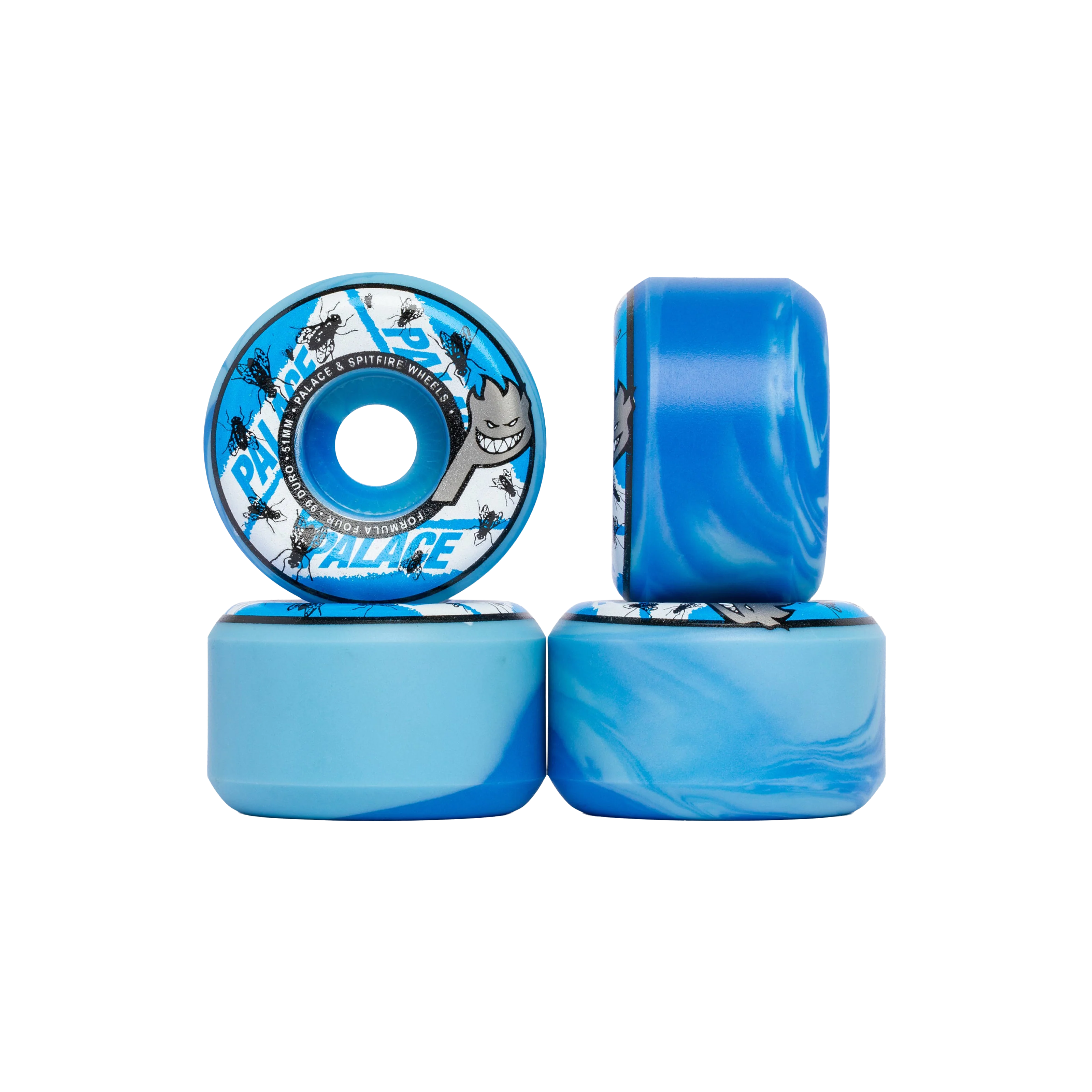 PALACE SPITFIRE FLY WHEELS 51MM BLUE