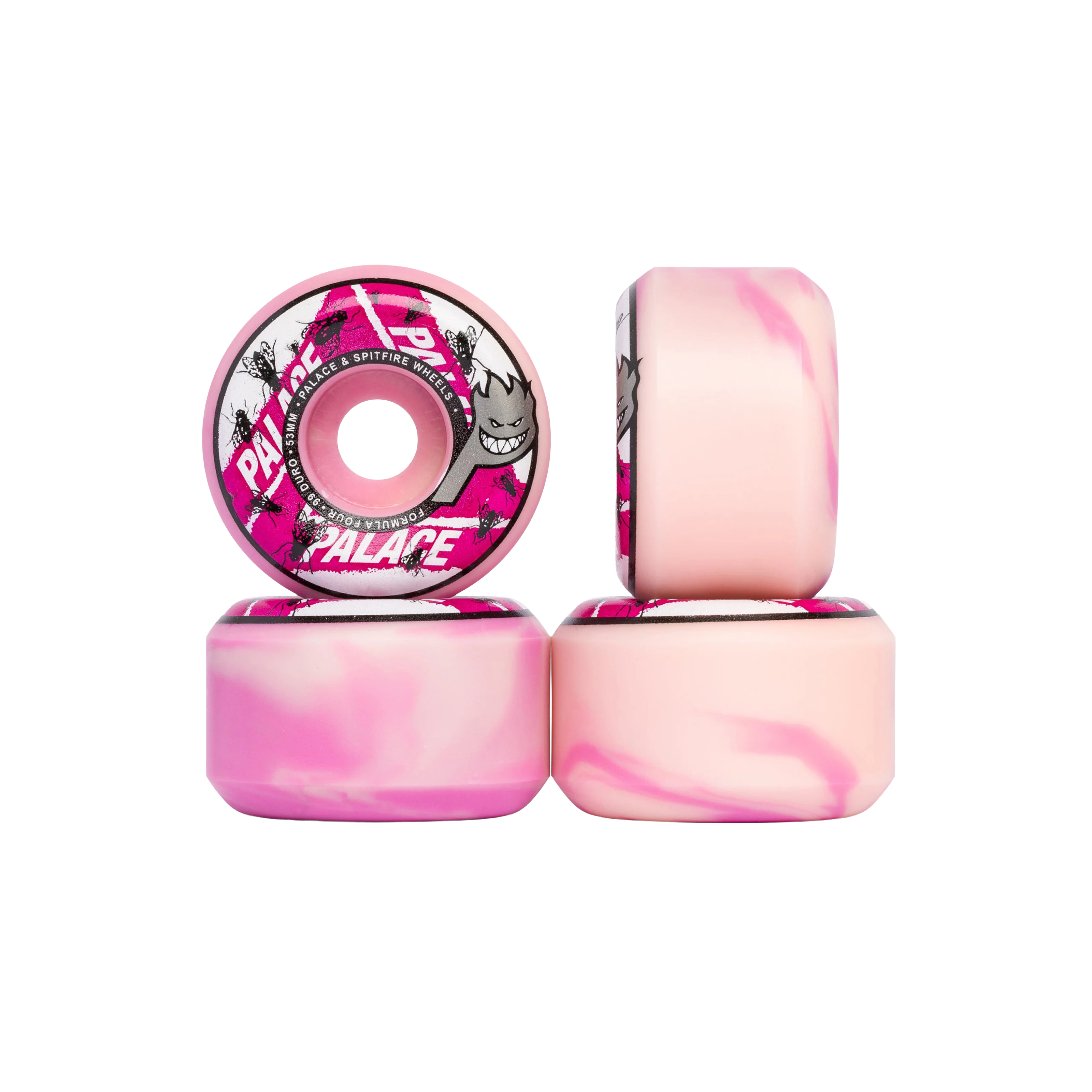 PALACE SPITFIRE FLY WHEELS 53MM PINK
