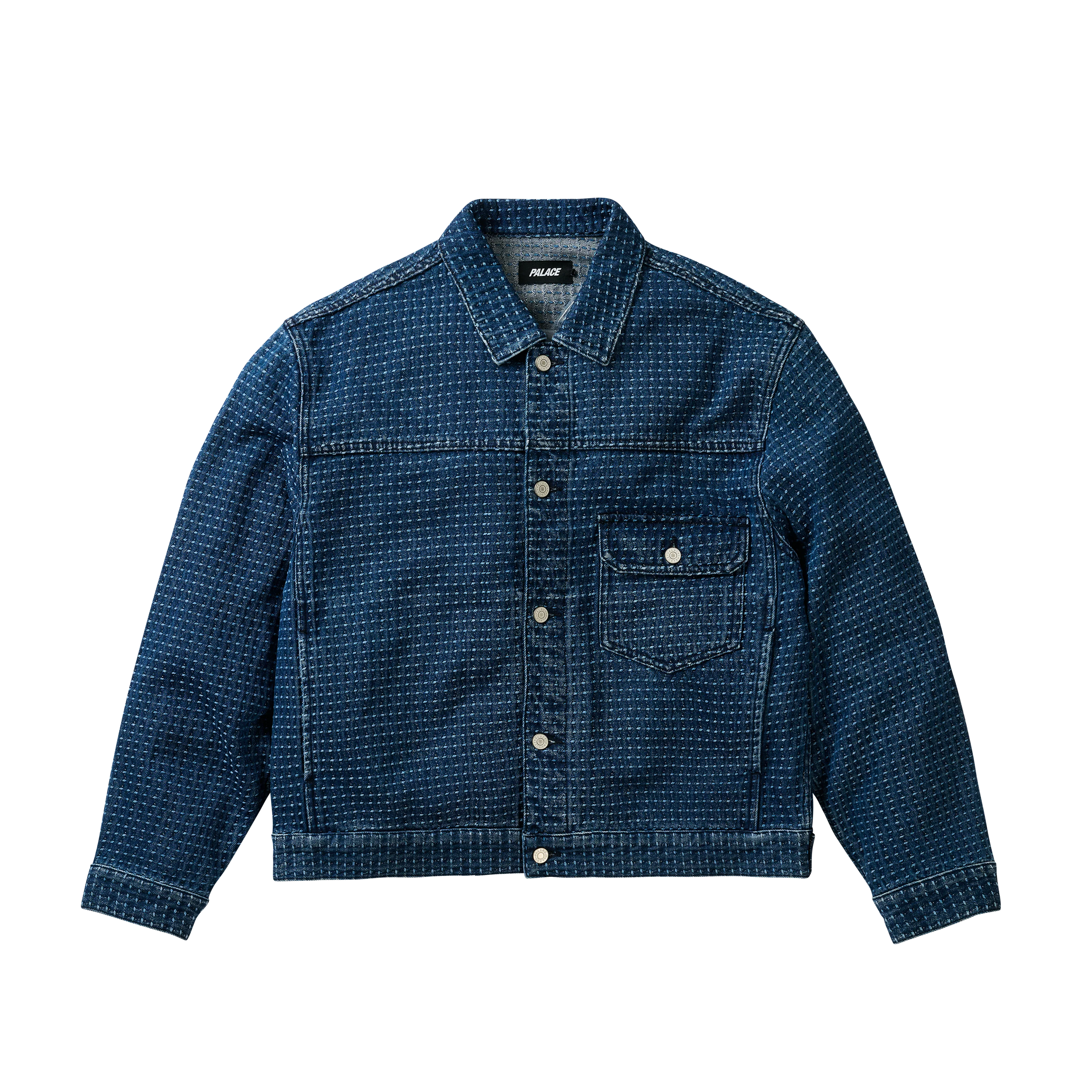 STITCH DENIM JACKET MID INDIGO