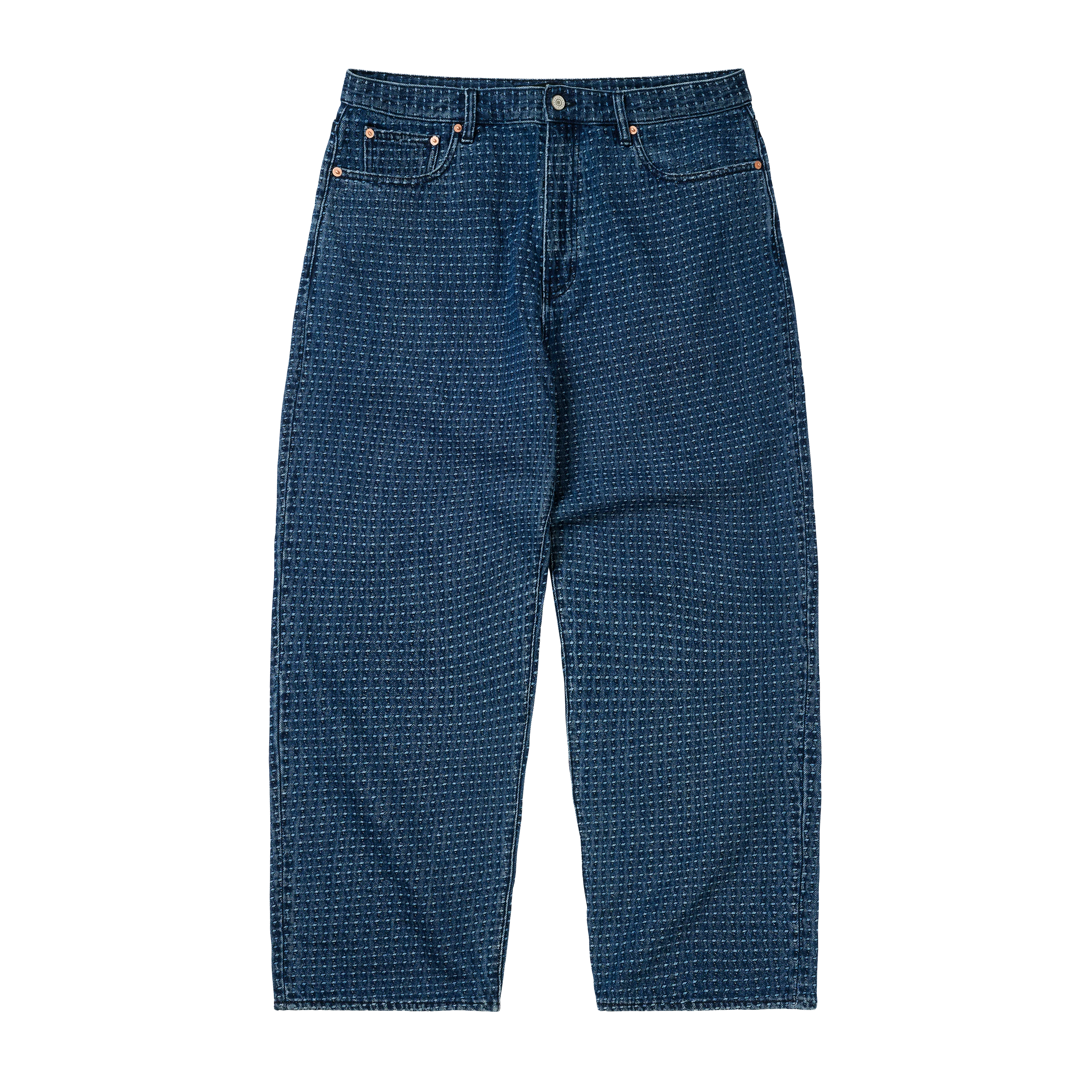 P90 BAGGY STITCH JEAN MID INDIGO