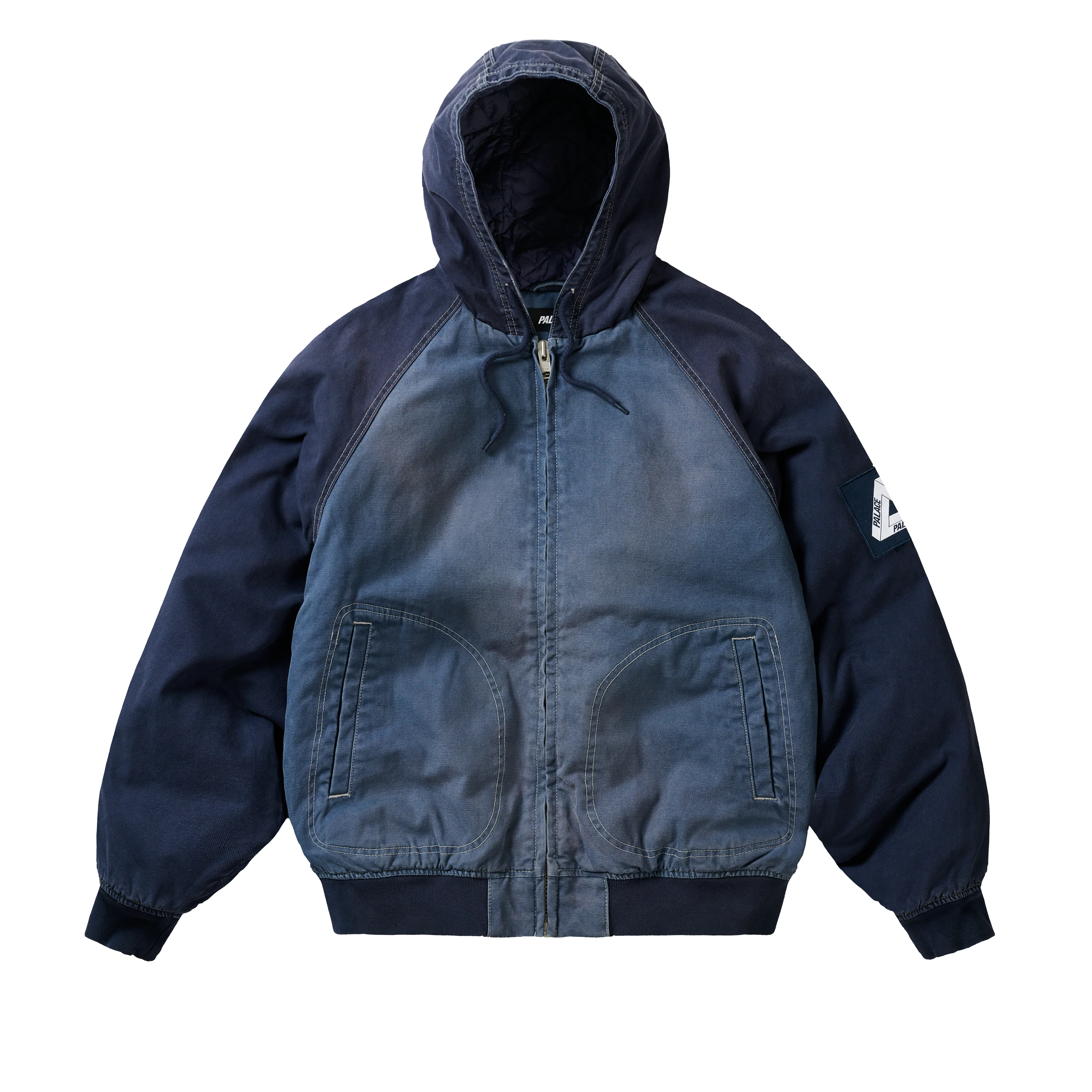 10 OZ HOODED CANVAS JACKET NAVY / BLUE