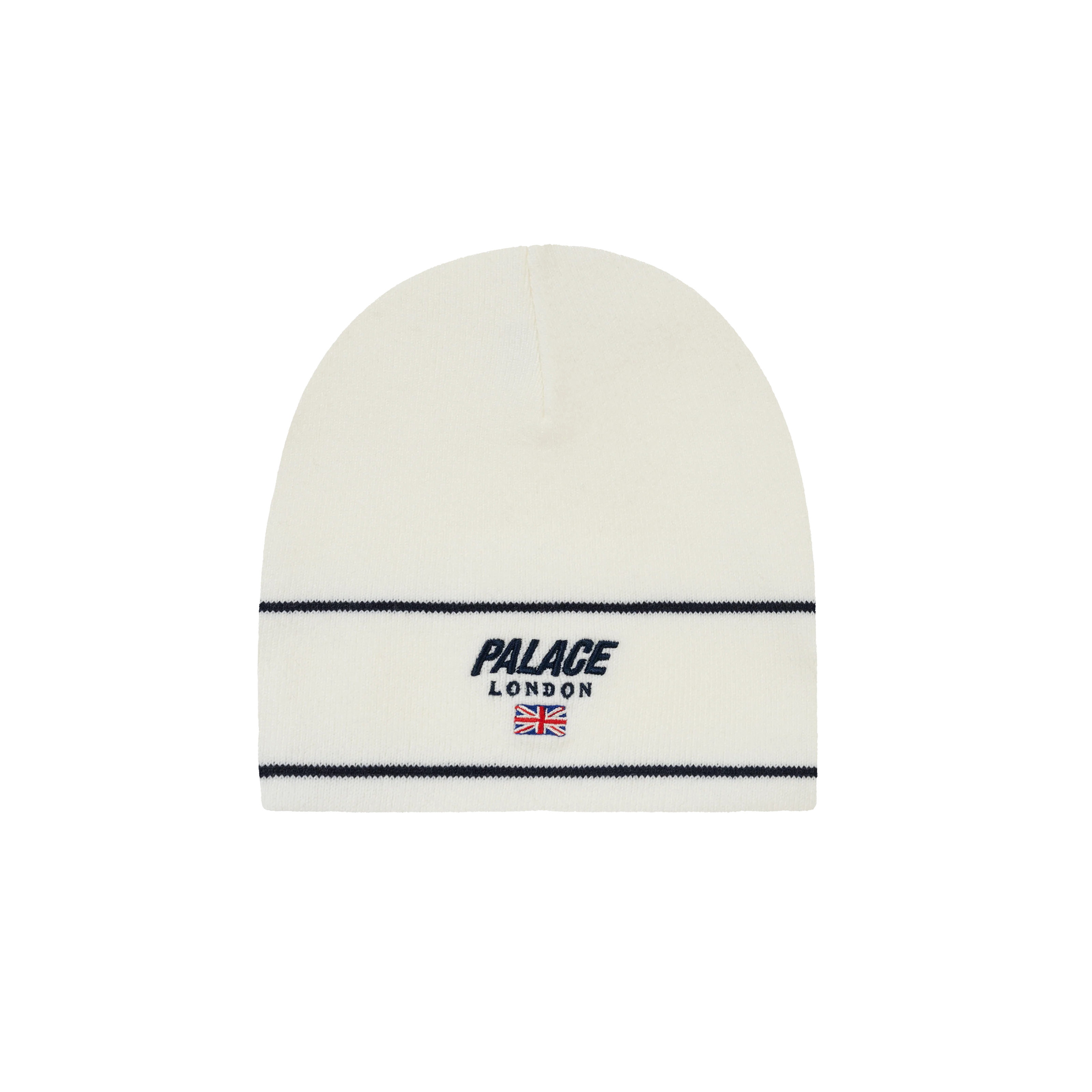 PALACE LONDON NEIN CUFF BEANIE WHITE