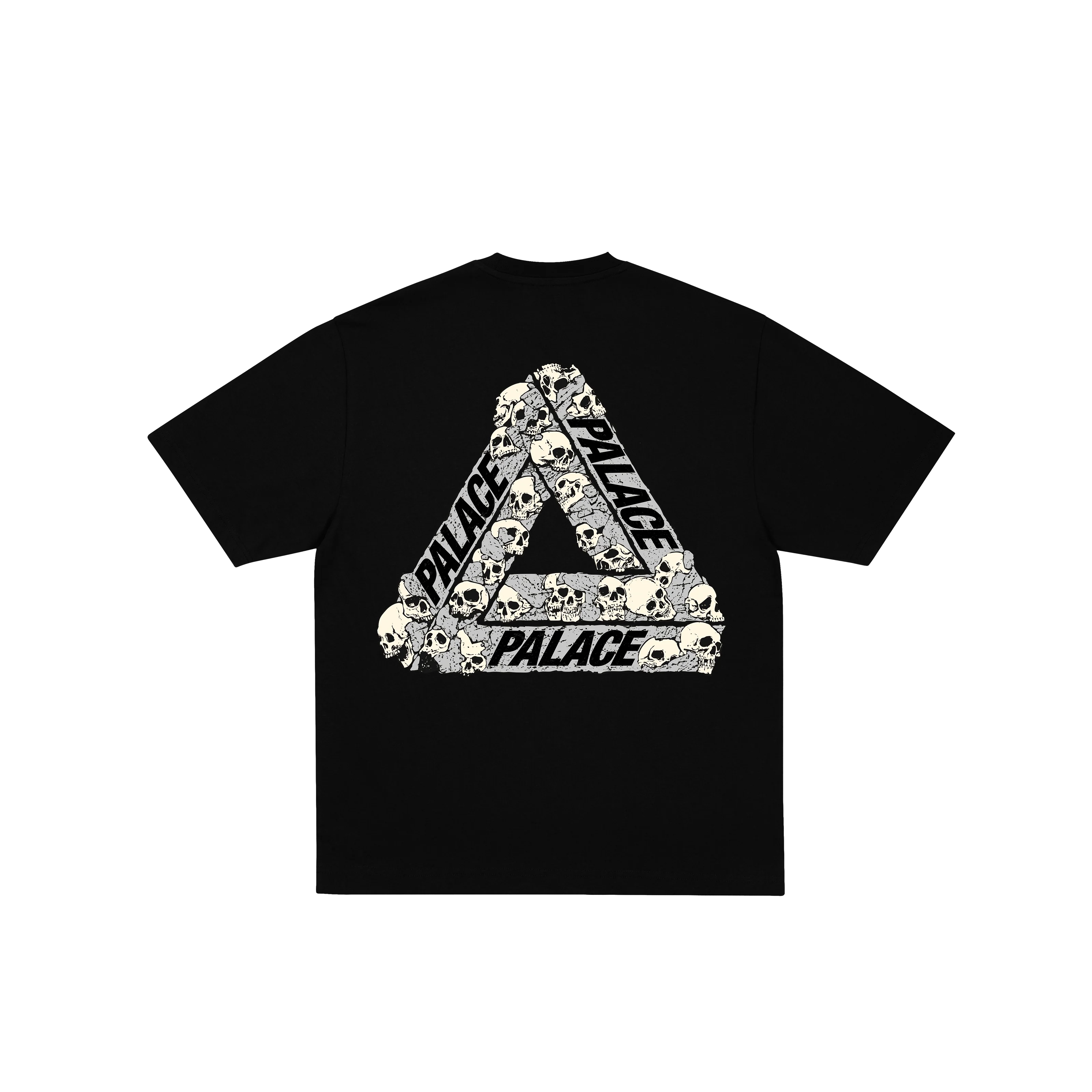 SKULL TRI T-SHIRT BLACK
