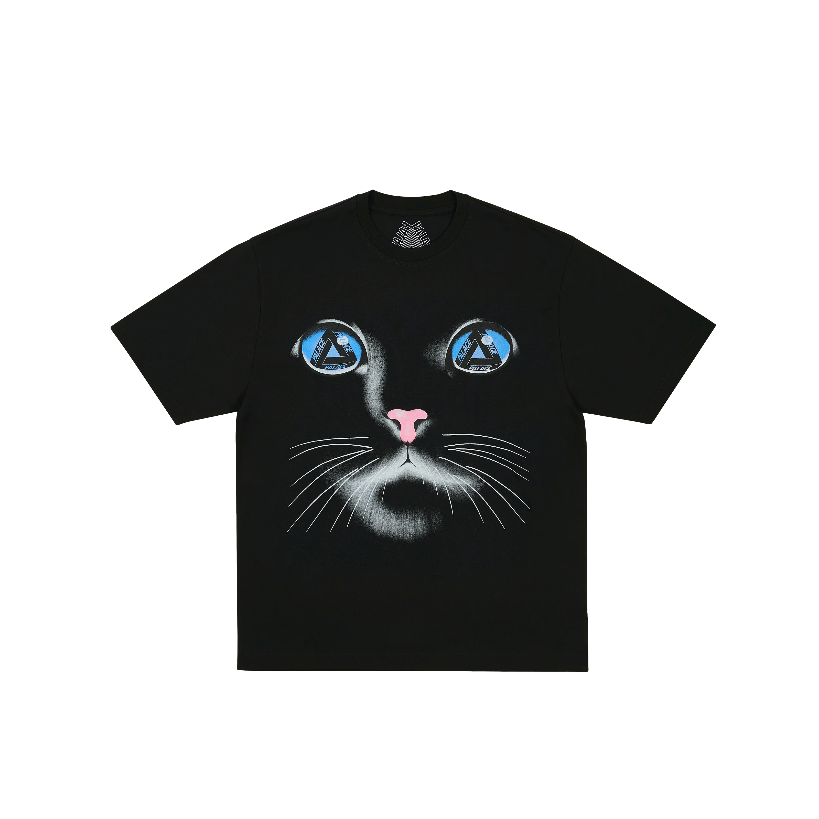 CAT FACE T-SHIRT BLACK