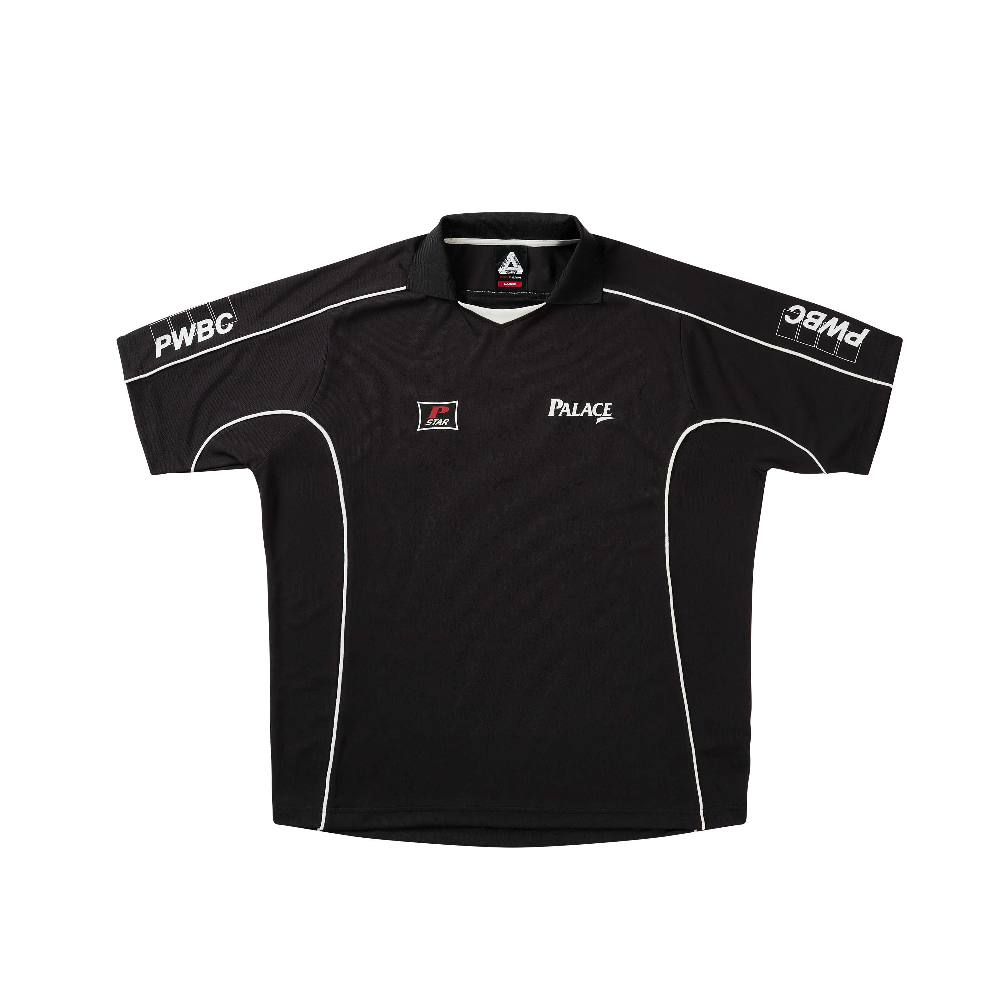 PALACE GOLF MESH POLO BLACK