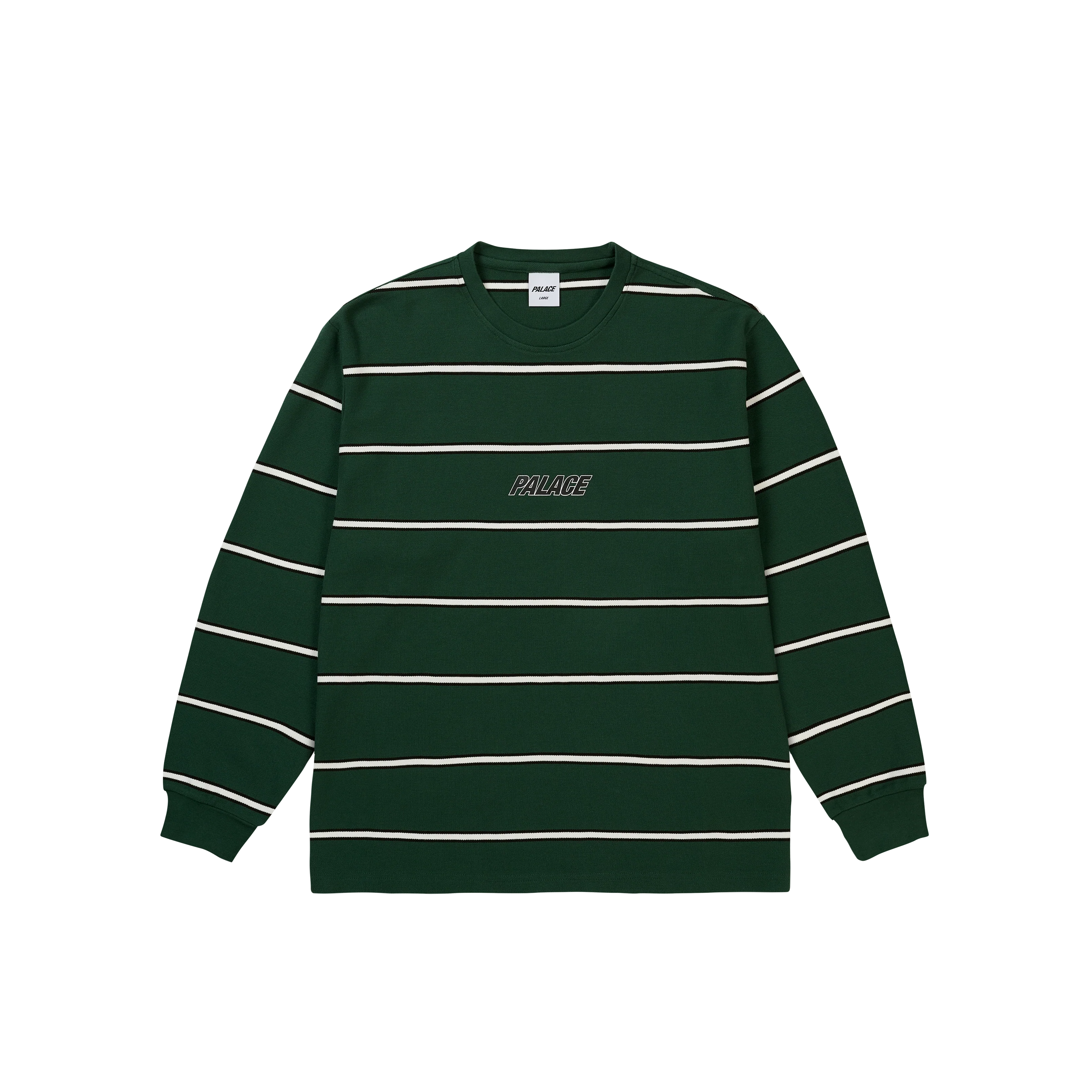 PALACE DUO STRIPE LONGSLEEVE RACEY GREEN