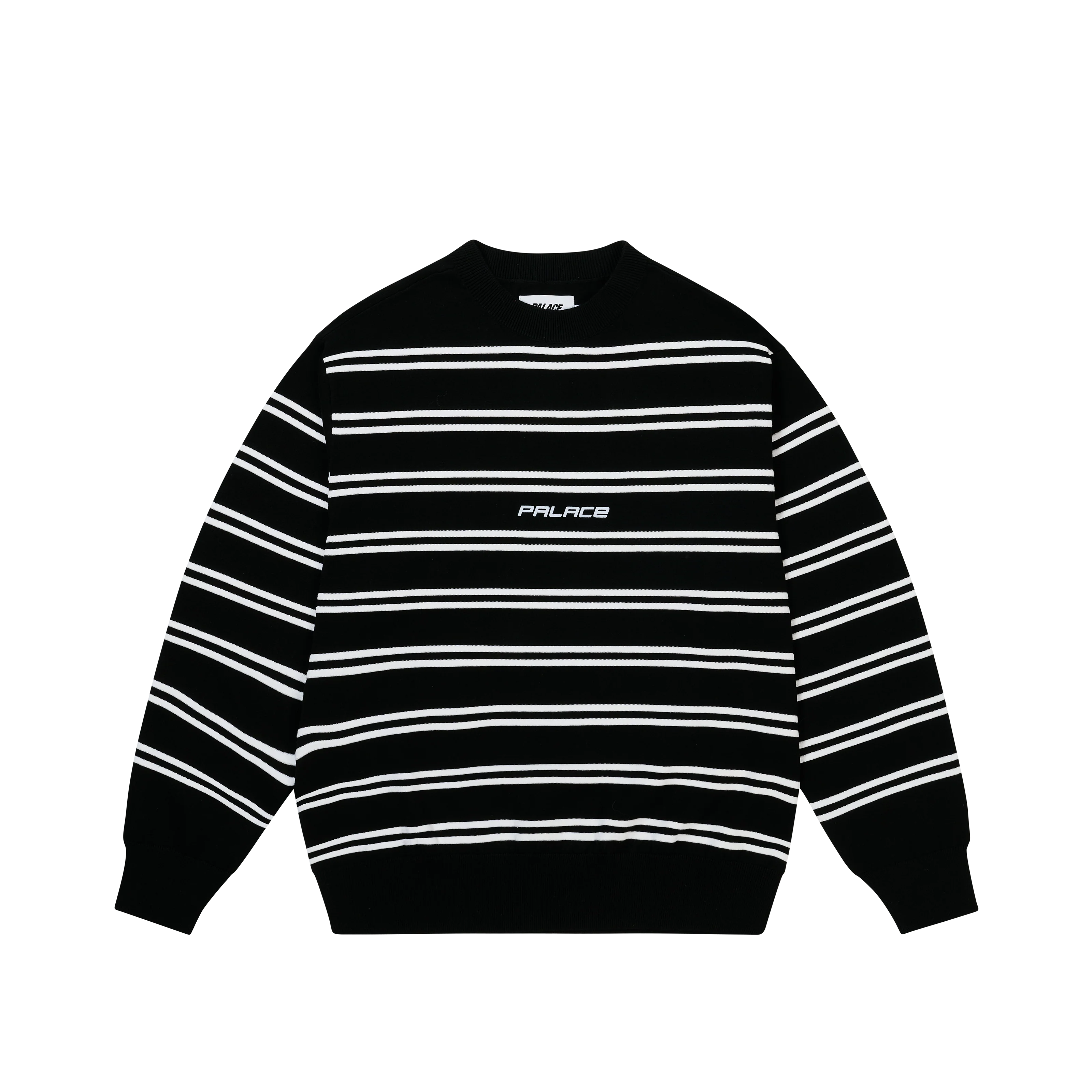 P-STRIPE KNIT BLACK
