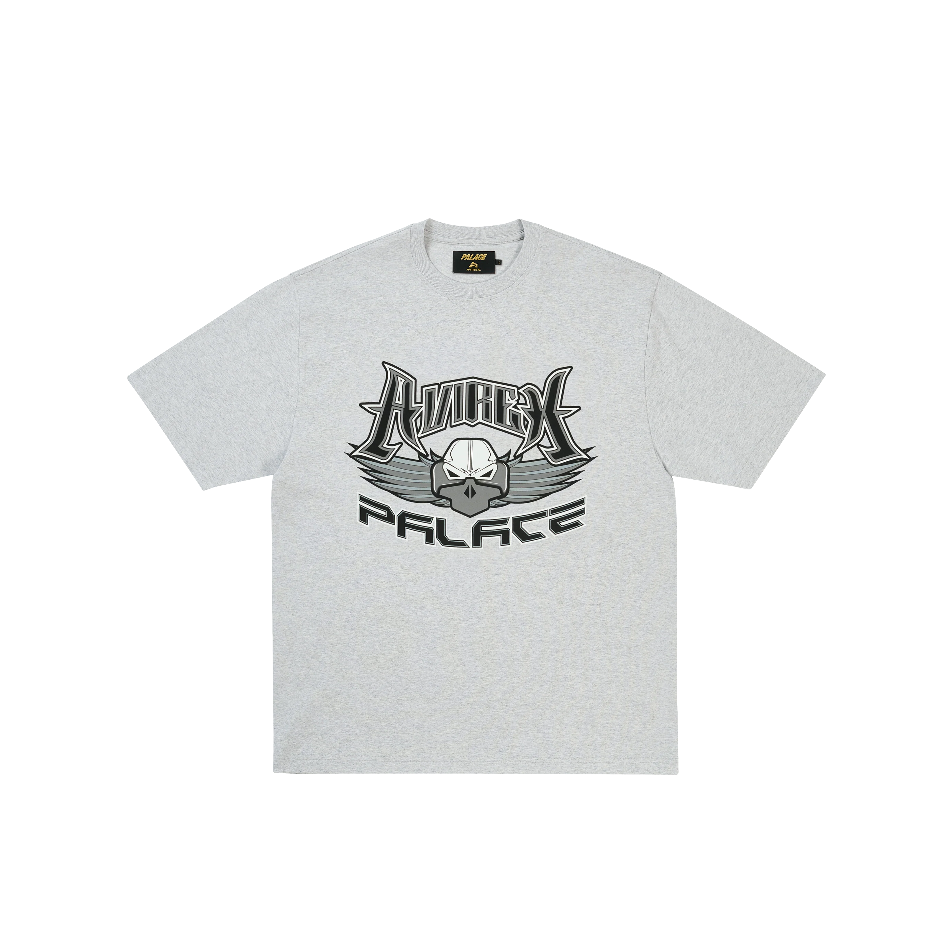 PALACE AVIREX T-SHIRT GREY MARL
