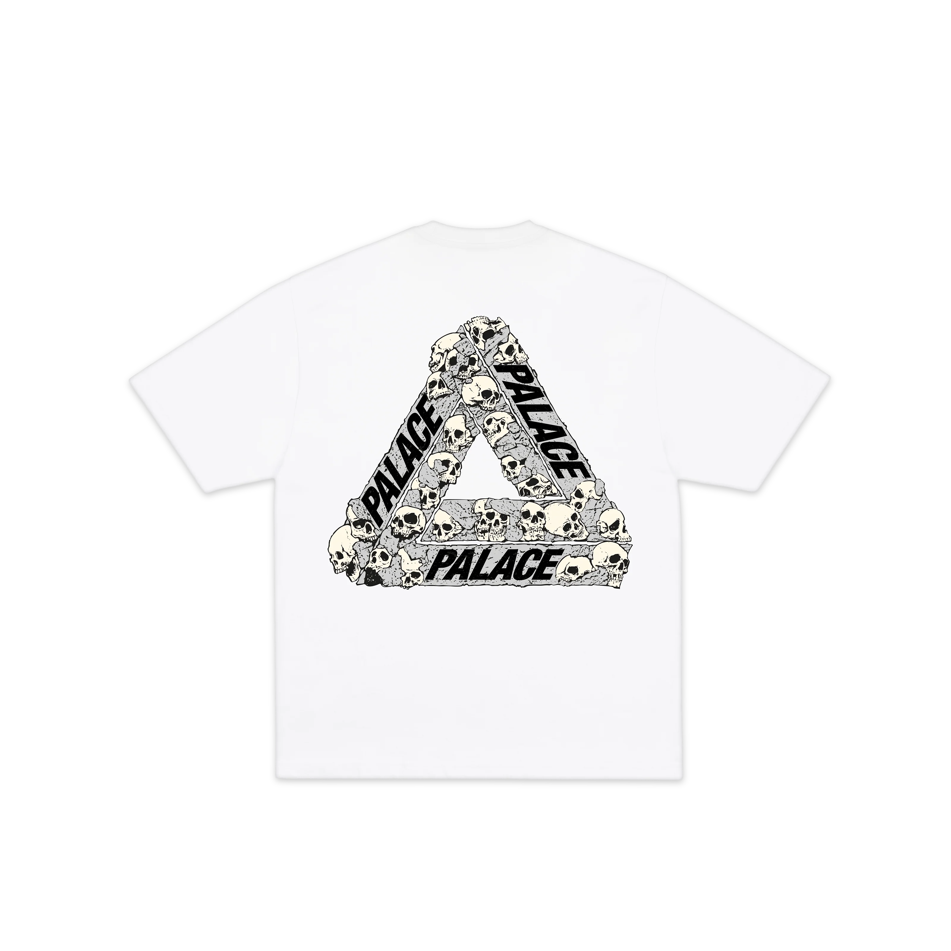 SKULL TRI T-SHIRT WHITE