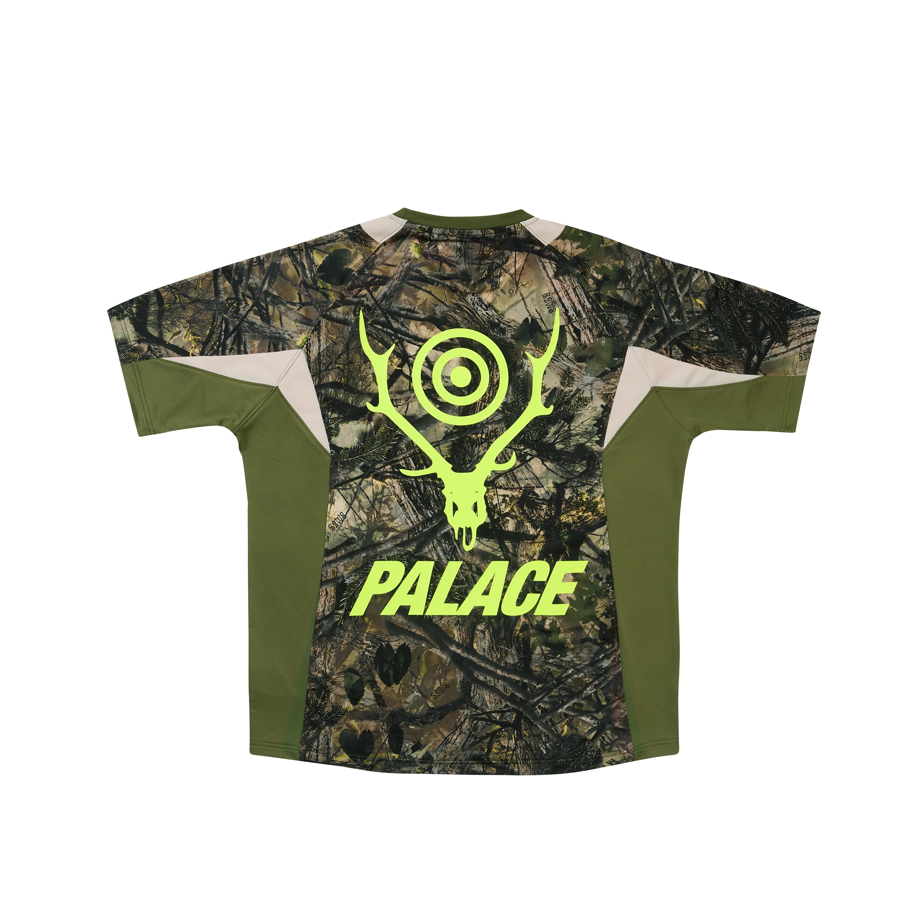 PALACE SOUTH2 WEST8 JERSEY OLIVE CAMO