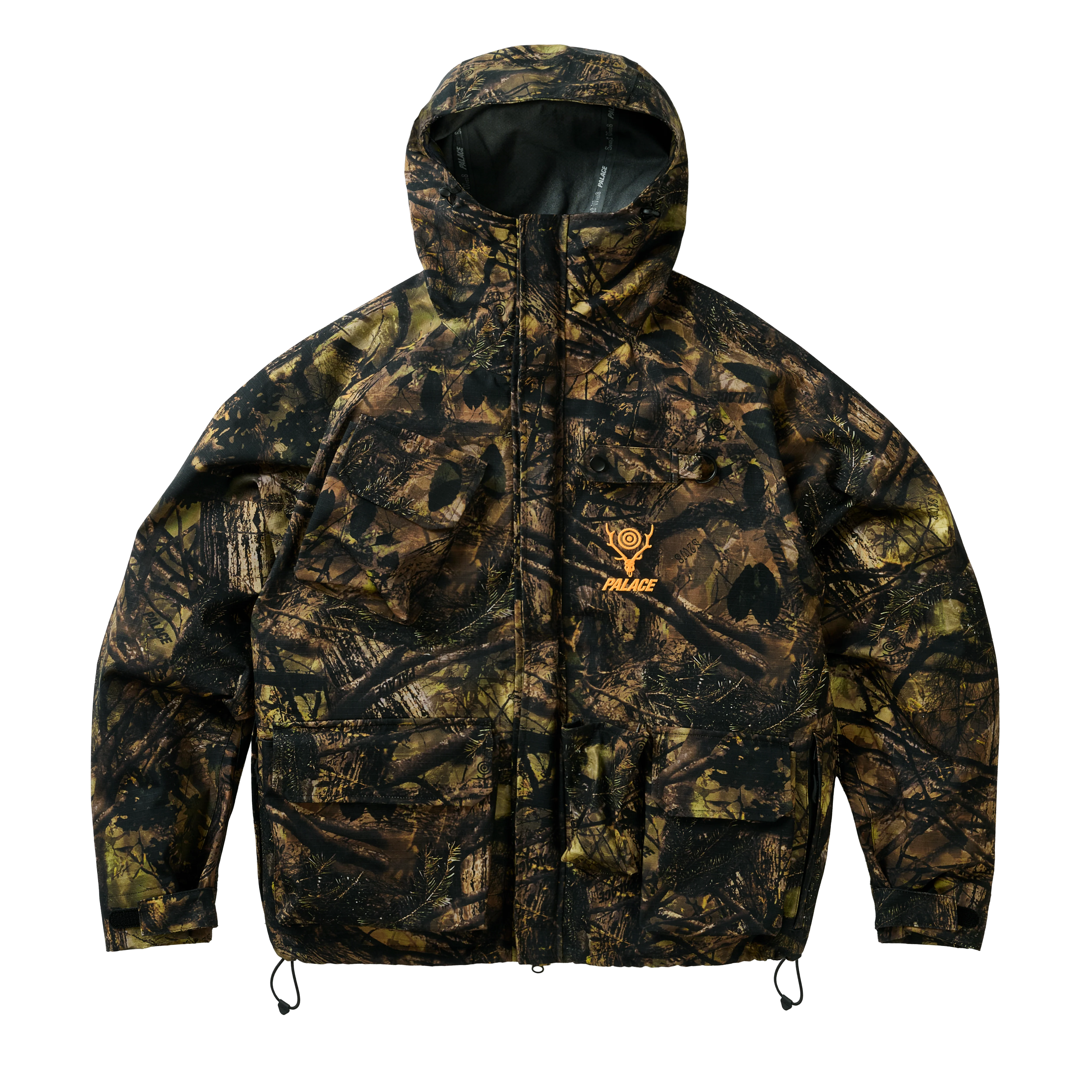 PALACE SOUTH2 WEST8 RIVER TREK JACKET OLIVE CAMO