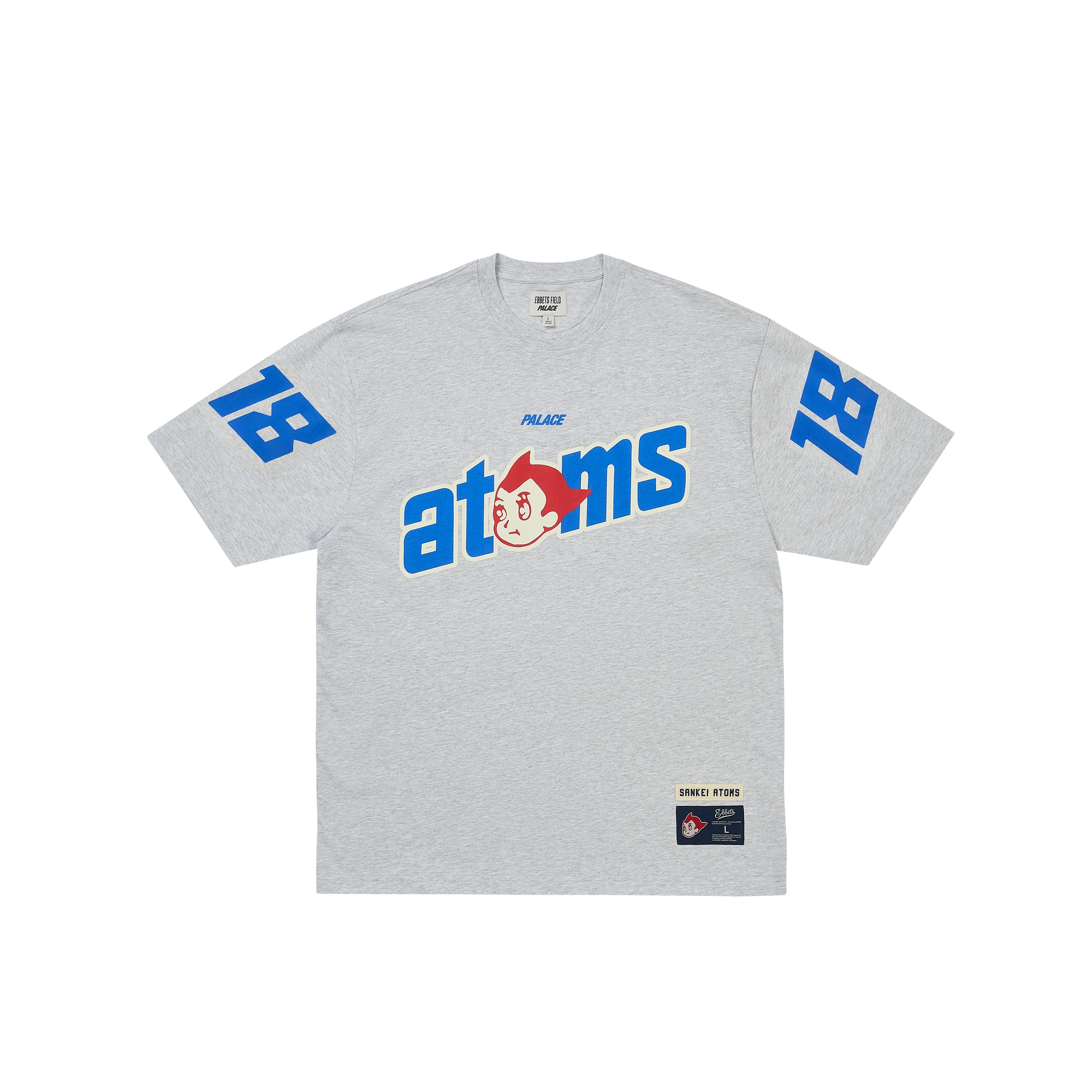 PALACE SANKEI ATOMS T-SHIRT GREY MARL