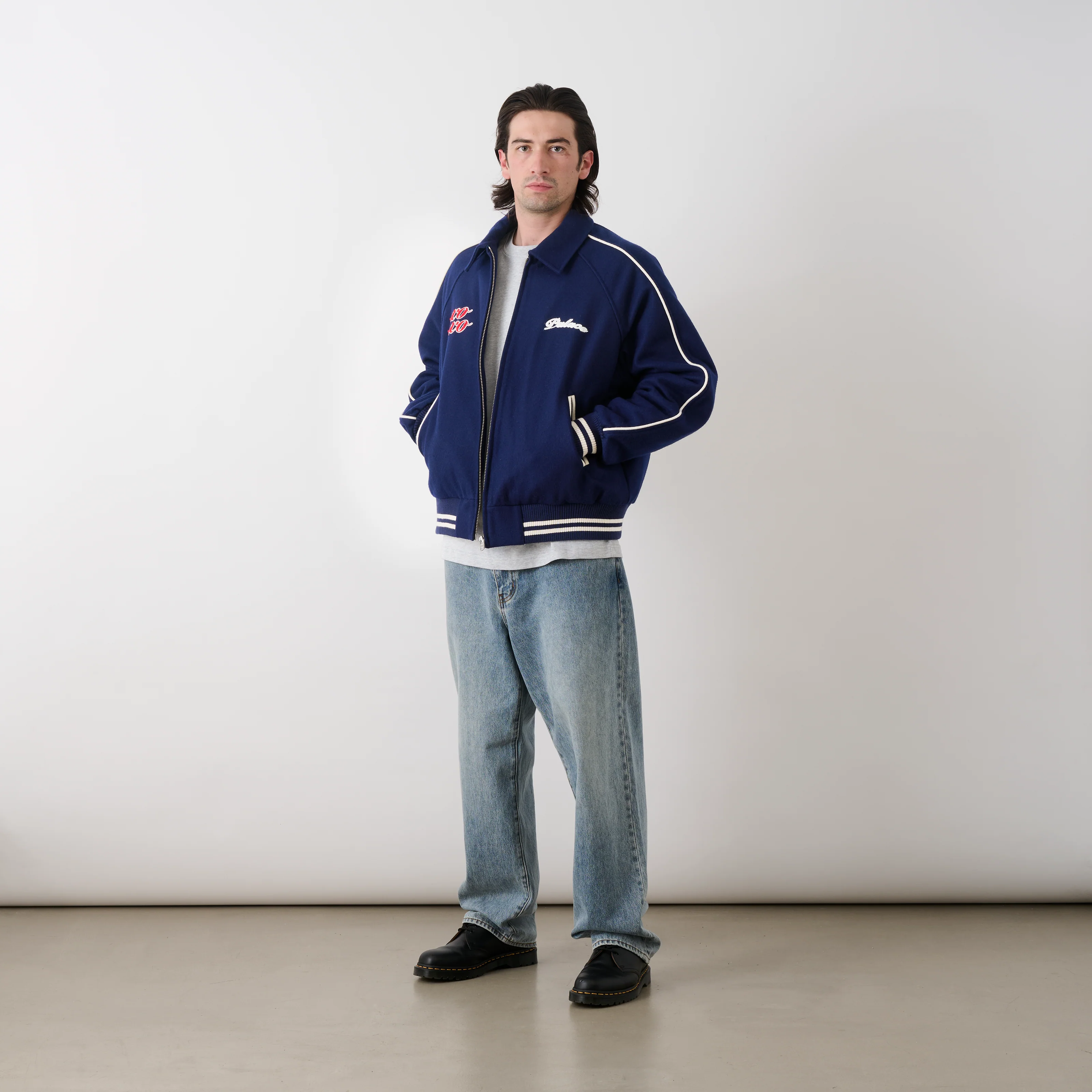 BETTY BOOP VARSITY JACKET NAVY