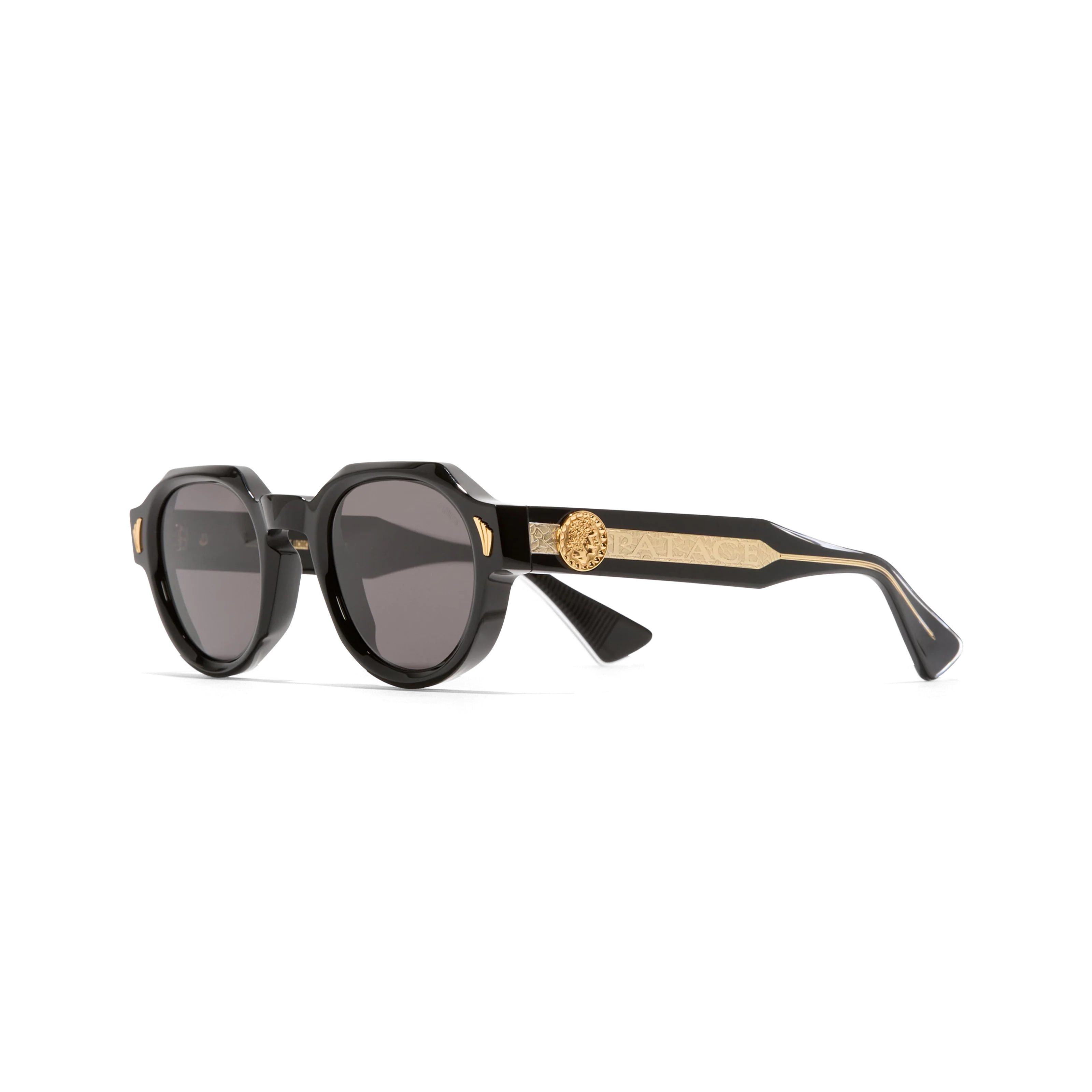 PALACE CUTLER AND GROSS VICTORY ROUND SUNGLASSES BLACK